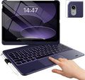 typecase Touch iPad 10th Generation Case with Keyboard (10.9", 2022) and iPad A16 (11th Gen, 2025) – 360° Rotatable, 11-Color Backlit, Multi-Touch Trackpad, Thin & Light (Midnight Amethyst)