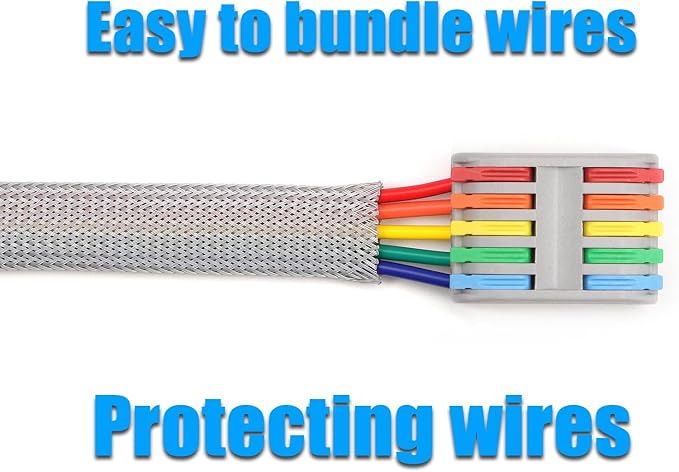 25ft PET Expandable Braided Cable Sleeve 1/6inch Pet Braided Cable Sleeve - Image 6