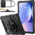 SEYMAC stock Case for Samsung Galaxy Tab S10 Ultra / S9 Ultra Tablet Case 14.6'' with Screen Protector, Pencil Holder, 360 Rotate Stand, Hand Strap, Shoulder Strap, Black1