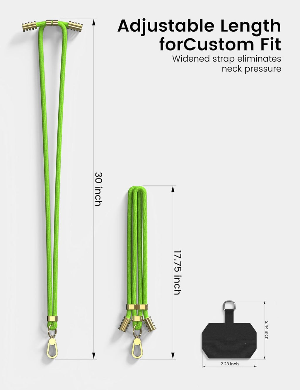 Cell Phone Lanyard, Adjustable Crossbody Cell Phone Lanyard, Adjustable Anti Theft Phone Strap