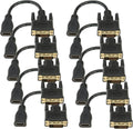 Bi-Directional HDMI Female to DVI-D(24+1) Male Adapter, 1080P DVI to HDMI Conveter (10, Black)