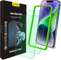 Blue Light Screen Protector for iPhone 13 Pro Max & iPhone 14 Plus (6.7''), Eye Protection Tempered Glass Film, Scratch-Resistant, No Bubble with Easy Installation Kit, 2 Pack