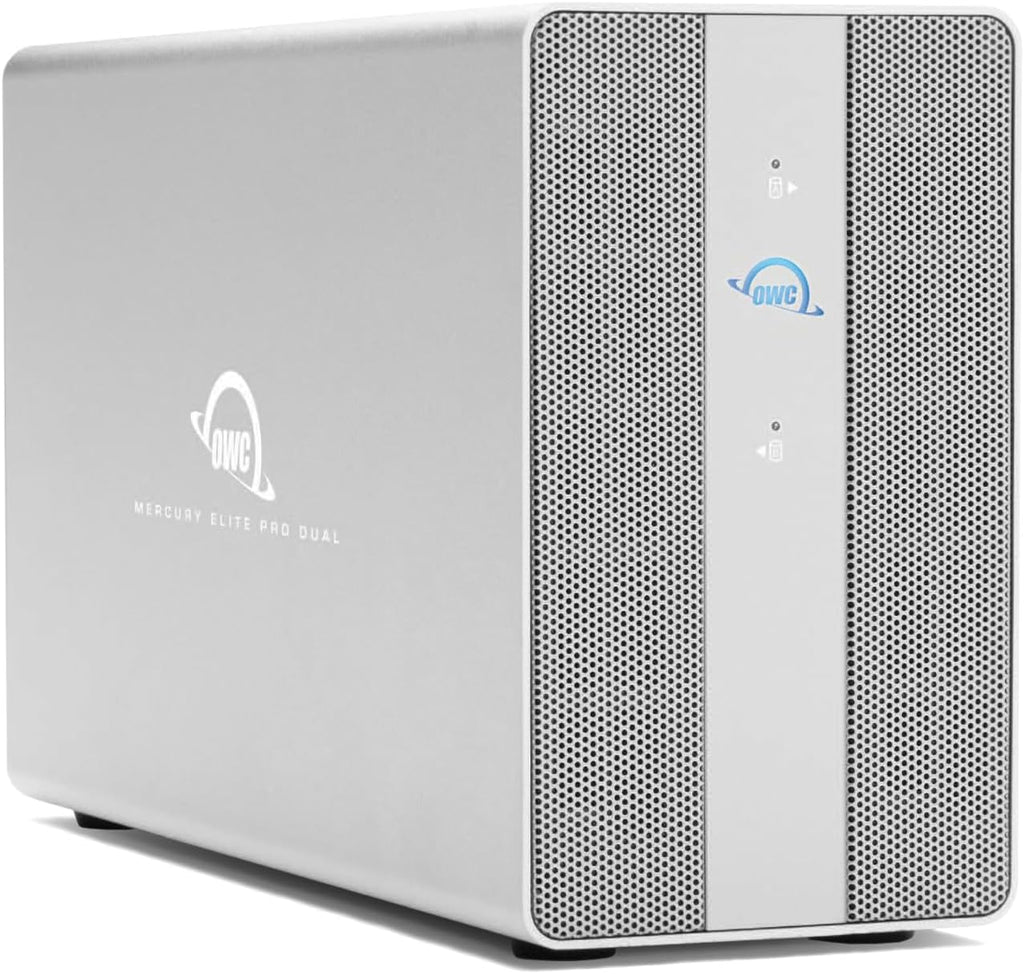 OWC 8TB SSD Mercury Elite Pro Dual USB-C/Thunderbolt 3 External Raid Storage Enclosure with 3Port HUB for Mac and PC