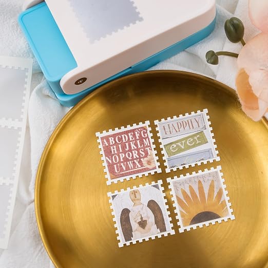 2 Pcs Stamp Punch, 1 inch Square Stamp Punches & 1.5 Large Squares Postage - Image 6
