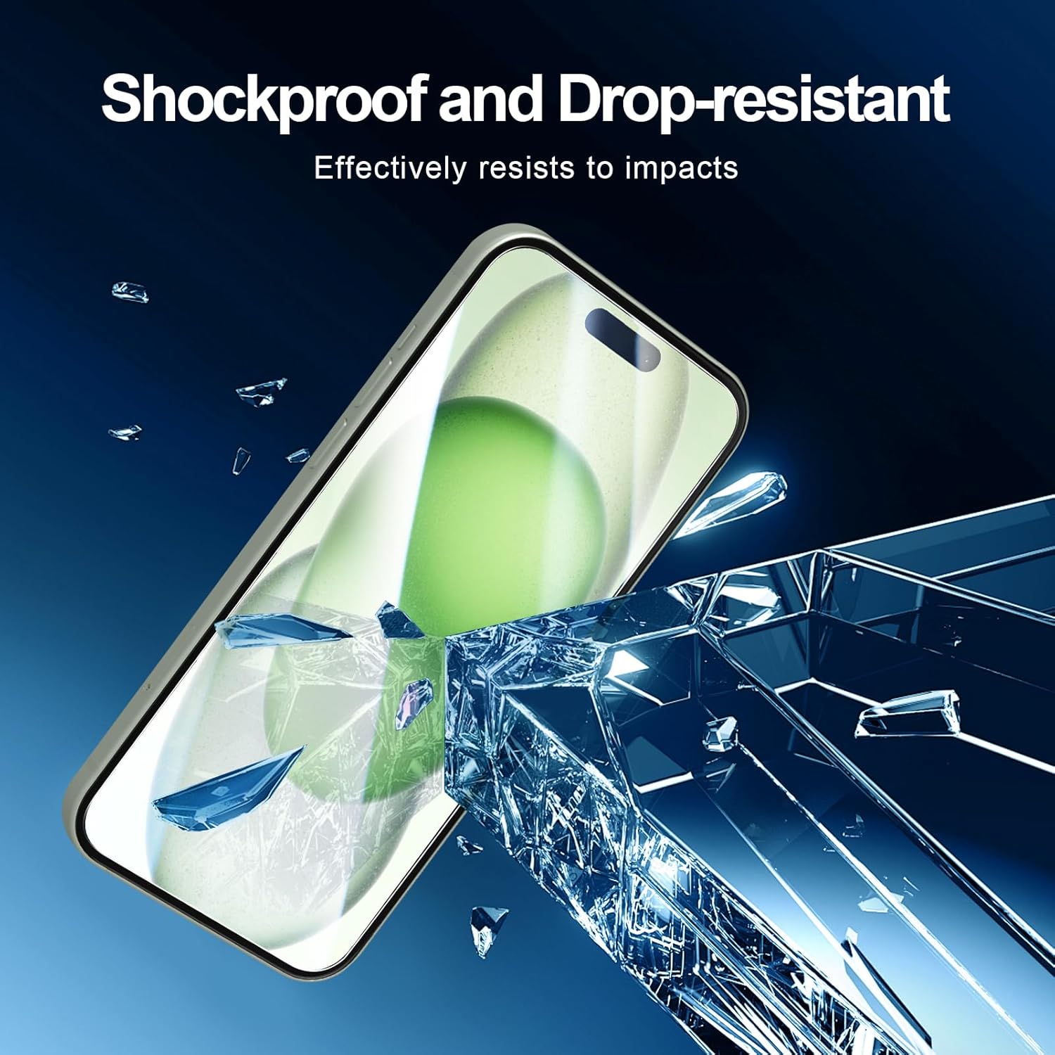 NEW'C 3 Pack Designed for iPhone 16 Plus,15 Plus Screen Protector (6.7 inches),Enhanced Tempered Glass Protection with easy installation tool included,Ultra Resistant