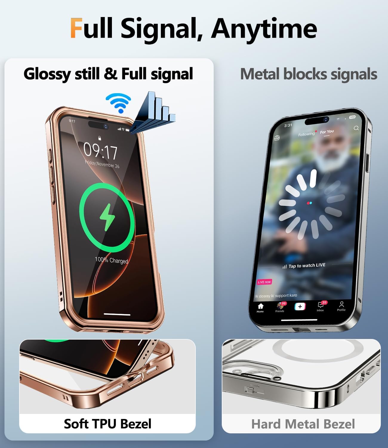[360° Rotatable CD Stand & Built-in Privacy Screen Magnetic Case for iPhone 16 Pro Max [Compatible with MagSafe & Full Signal] Shockproof Full Body Anti-Spy Cover for 16 Pro Max-Desert Gold