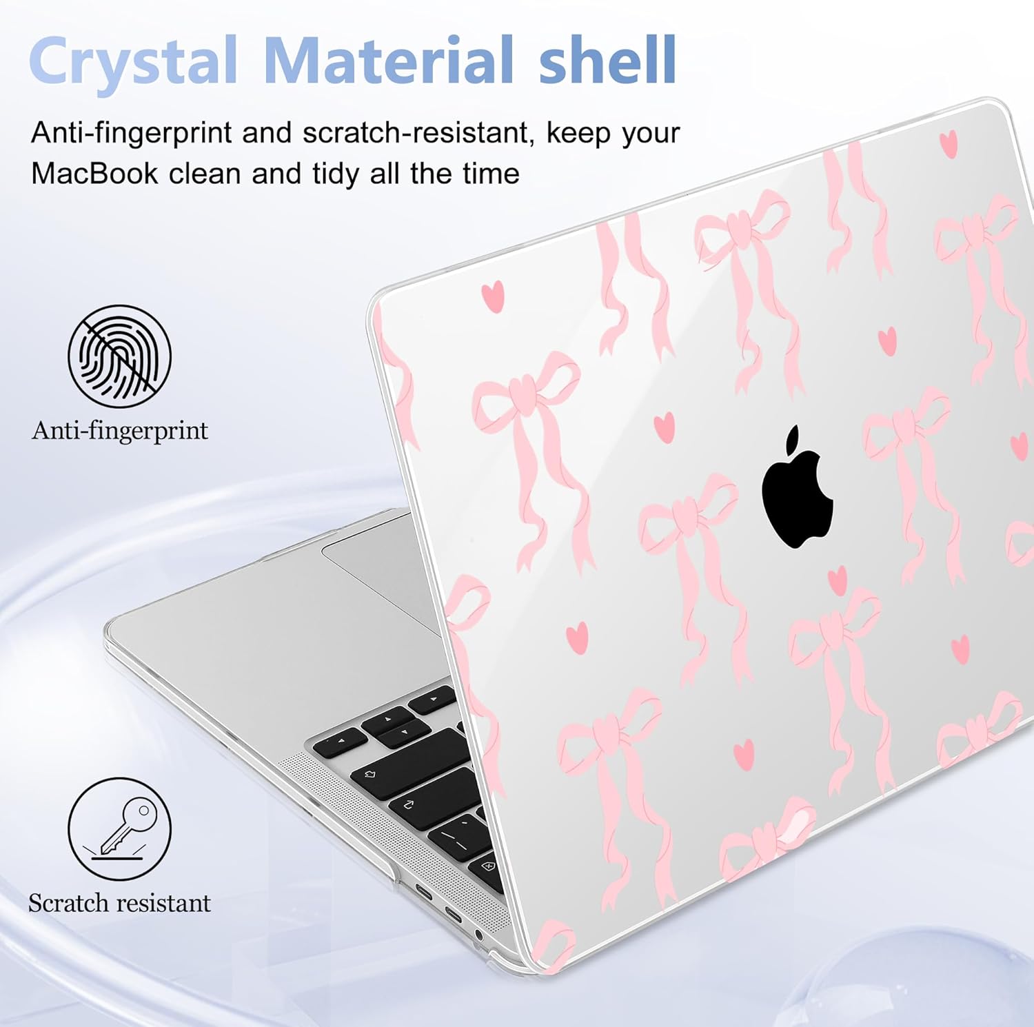 for MacBook Pro 16 inch Case 2019 2020 Release Model A2141, Plastic Hard Shell Cover with Keyboard Cover & Screen Protector for MacBook Pro 16 inch with Touch Bar & Touch ID, Bow