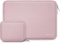 MOSISO Laptop Case 16 inch, 15-15.6 inch Laptop Sleeve Bag Compatible with MacBook Pro 16 inch, HP, Acer, Dell, Lenovo, ASUS Notebook, Neoprene Computer Sleeve Bag with Small Case, Baby Pink