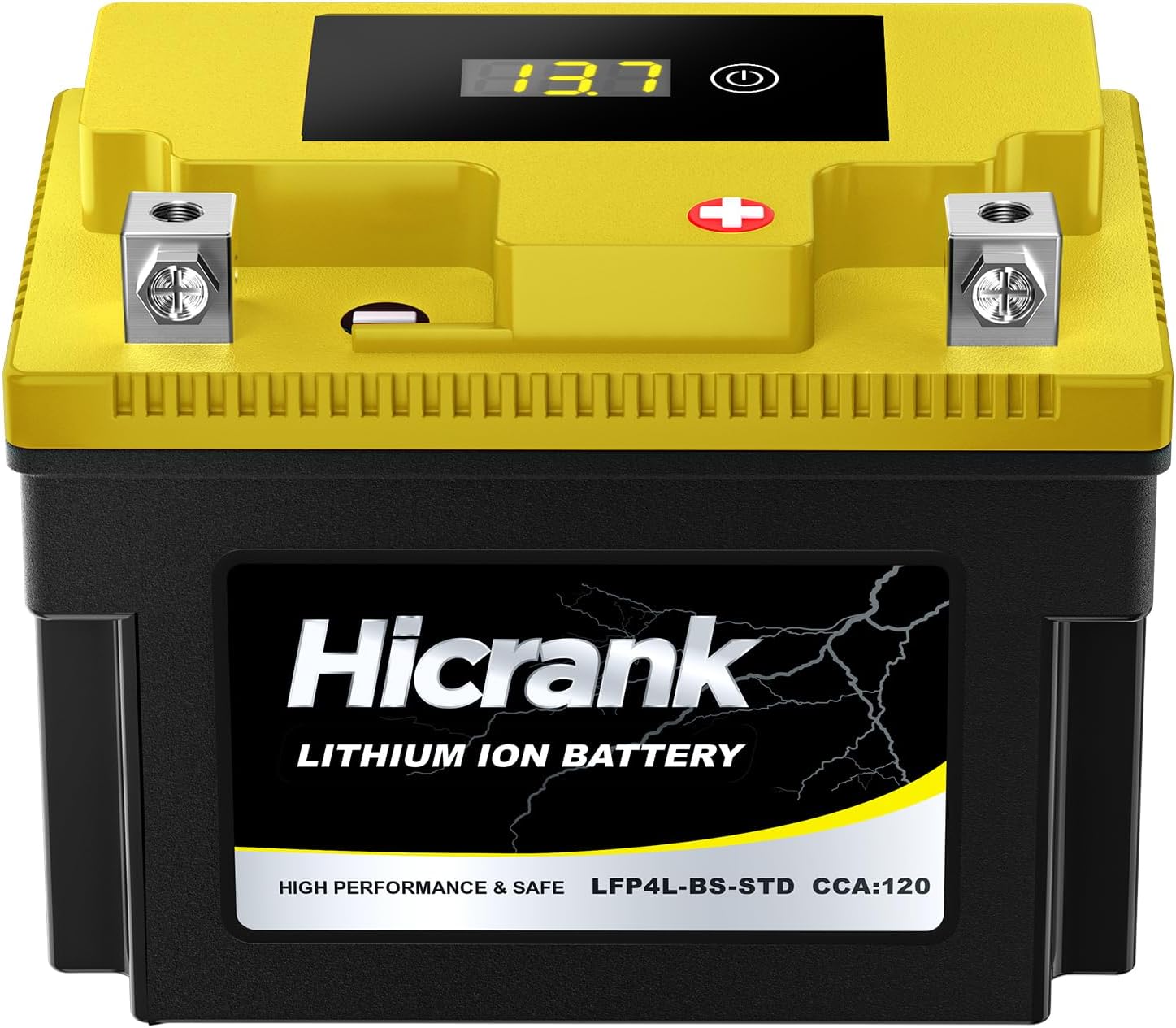 YTX4L-BS STD Standard Lithium Motorcycle Battery - 12.8V 2.8Ah 150CCA LiFePO4 Powersports Battery for ATV, Scooter, Snowmobile, Jet Ski, Honda Grom, Yamaha, Suzuki, CAN-AM, Generator