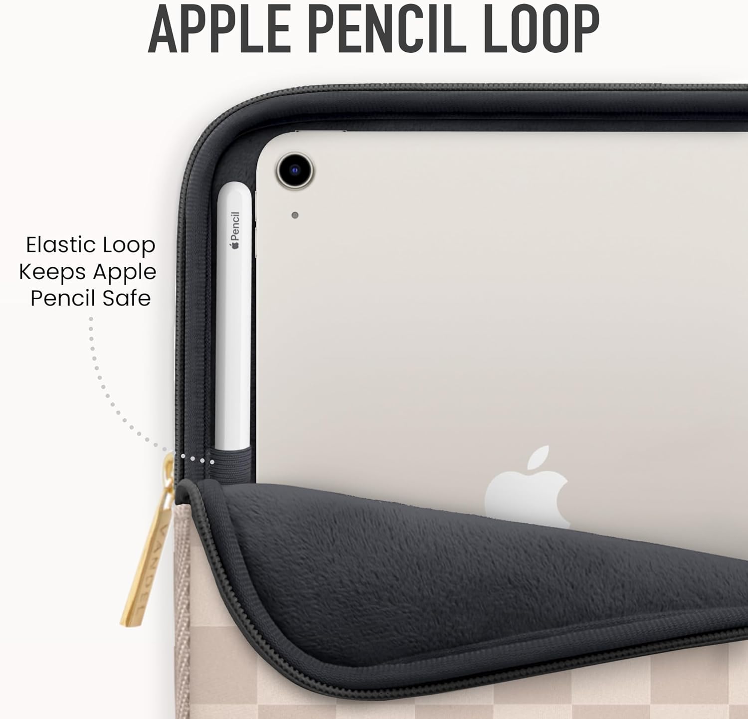 Vandel 9-11 Inch Tablet Sleeve, iPad Sleeve 11 inch Travel Pouch, Fits iPad Pro 11 Inch M4/ 10th Generation 10.9, 9/8th Gen 10.2/ Air 11" 5/4/3 10.9"/10.5", Pro 11 M2, Tab S8/S9