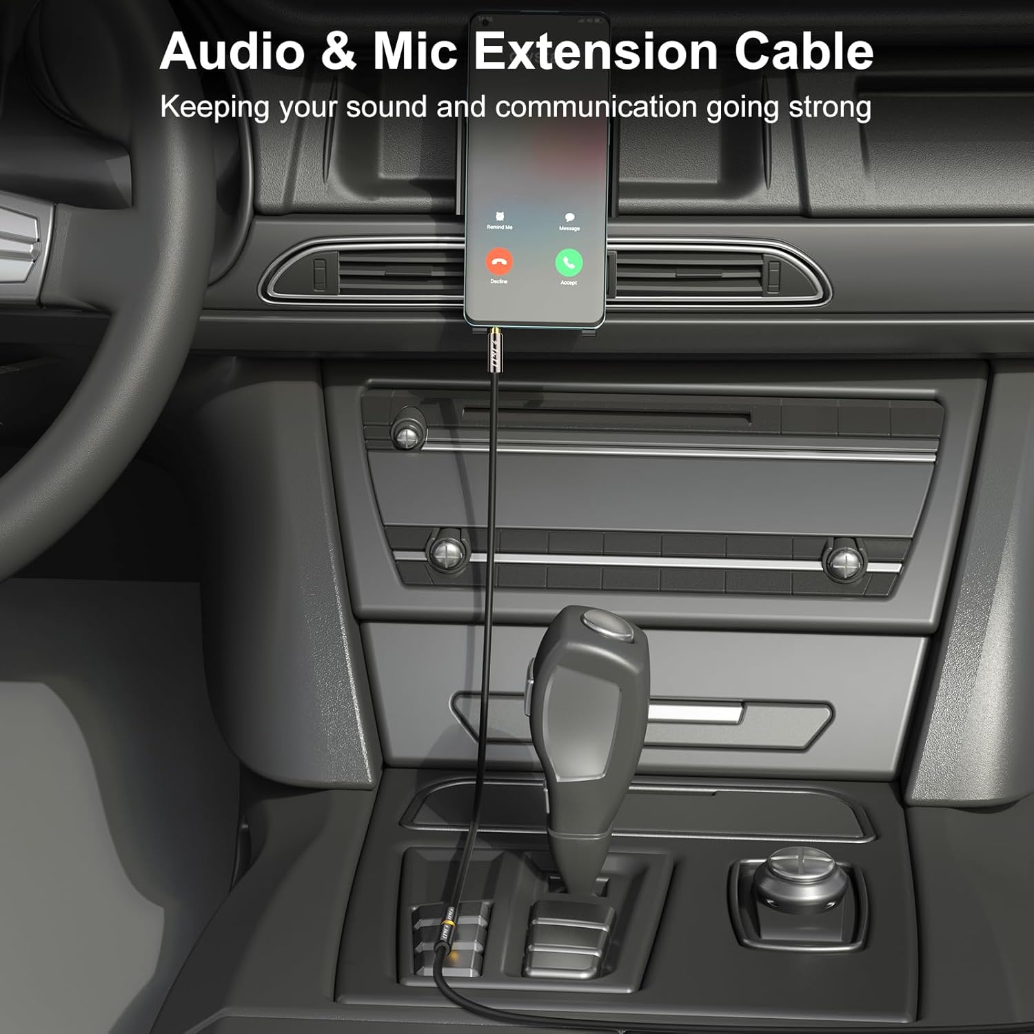 J&D 3.5mm TRRS Cable, 1/8 Inch 4 Pole TRRS Jack Male to Female Auxiliary Extension Cable for Headphones, Car Stereos, Phones and Speakers, 3 Feet