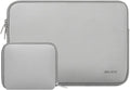 MOSISO Laptop Case 13.3 inch, 13-13.3 inch Laptop Sleeve Bag Compatible with MacBook Air/Pro 13/Pro 14 M5 M4 M3 M2 M1, HP Dell ASUS Lenovo, Neoprene Computer Sleeve Bag with Small Case, Light Gray