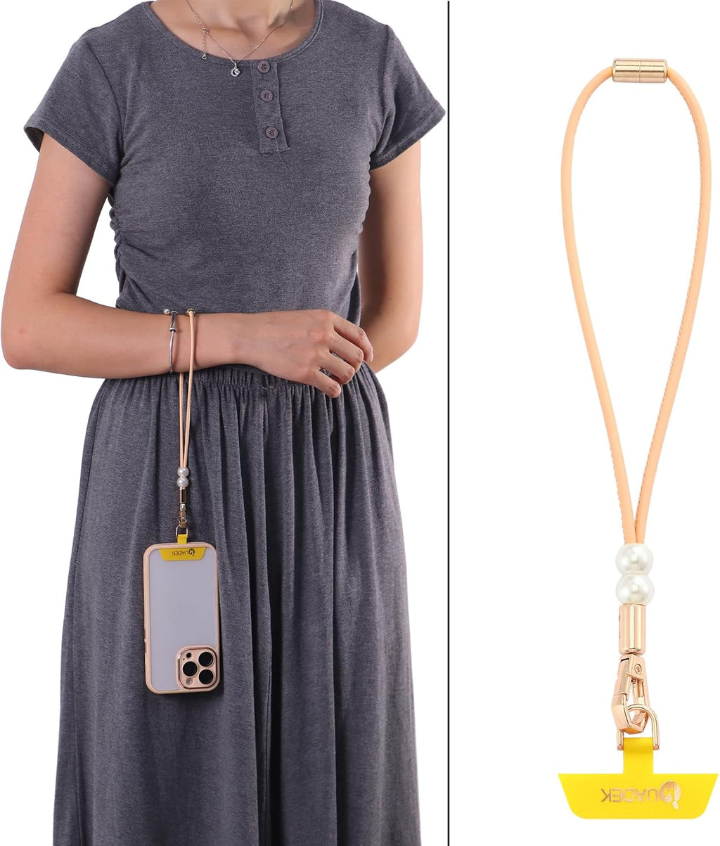 Vachetta Leather wristlet strap Phone Charm [Hands-Free Phone Wrist Strap]