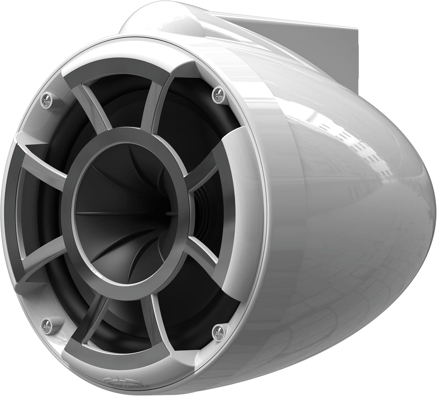 wet sounds Rev 8 White V2 Revolution Series 8" White Tower Speakers w/Swivel Clamp Base Mount