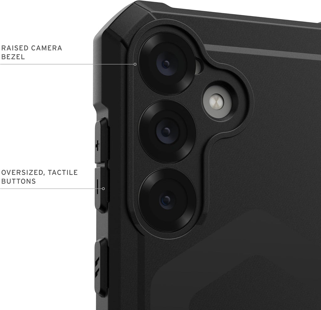 URBAN ARMOR GEAR UAG Designed for Samsung Galaxy S25 Case 6.2" Essential Armor - Compatible with Magnetic Charging Rugged Military Drop Tested Anti-Slip Protective Cover, Black
