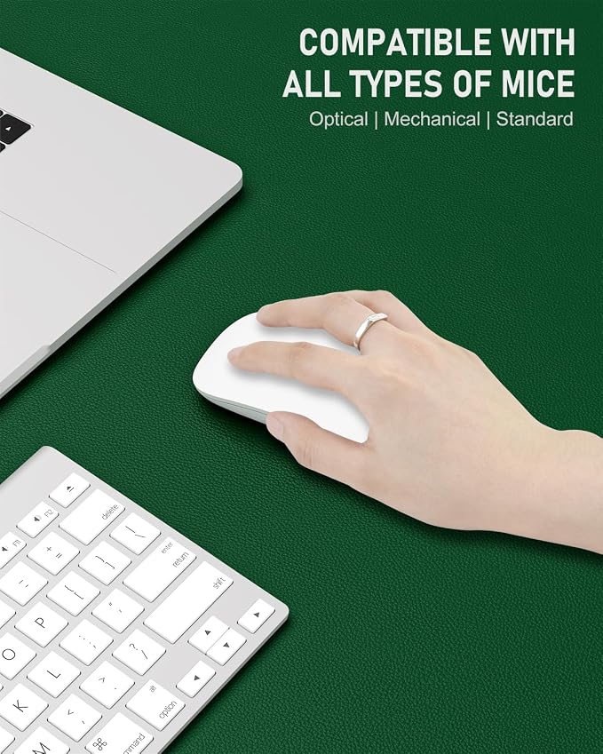 Desk Pad, 23.6" x 13.8" PU Leather Non-Slip Desk Mat Large Mouse Pad - Image 4