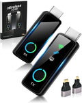 2025 Wireless HDMI Transmitter and Receiver with LED Display, 4K Decode 1080P@60Hz Ultra FHD Video Output, 328ft/100M HDMI Extender 5G+2.4G for Video to Monitor from PC/Laptop/HDTV/Camera, Plug&Play