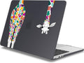 Mektron for MacBook Pro 13-inch Case 2022 2021 2020 Release A2338 M2 M1 A2289 A2251, Printed Plastic Hard Shell Cover for MacBook Pro 13.3-inch Touch Bar Fits Touch ID, Colorful Giraffe Black