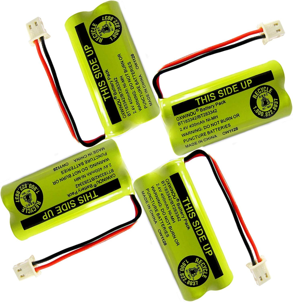Replacement Battery BT183342/BT283342 BT166342/BT266342 BT162342 / BT262342 BT166342 Compatible with CS6114 CS6419 CS6719 AT&T EL52300 CL80112 CS6719-2 2.4V 400mAh (2 Pack)
