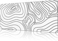 Mouse Pad Large Topographic Contour Map Non-Slip Game Desk Mat with Stitched Edge Laptop Keyboard Desk Pad for Work Home Gaming (35.4 x 15.7 Inches)