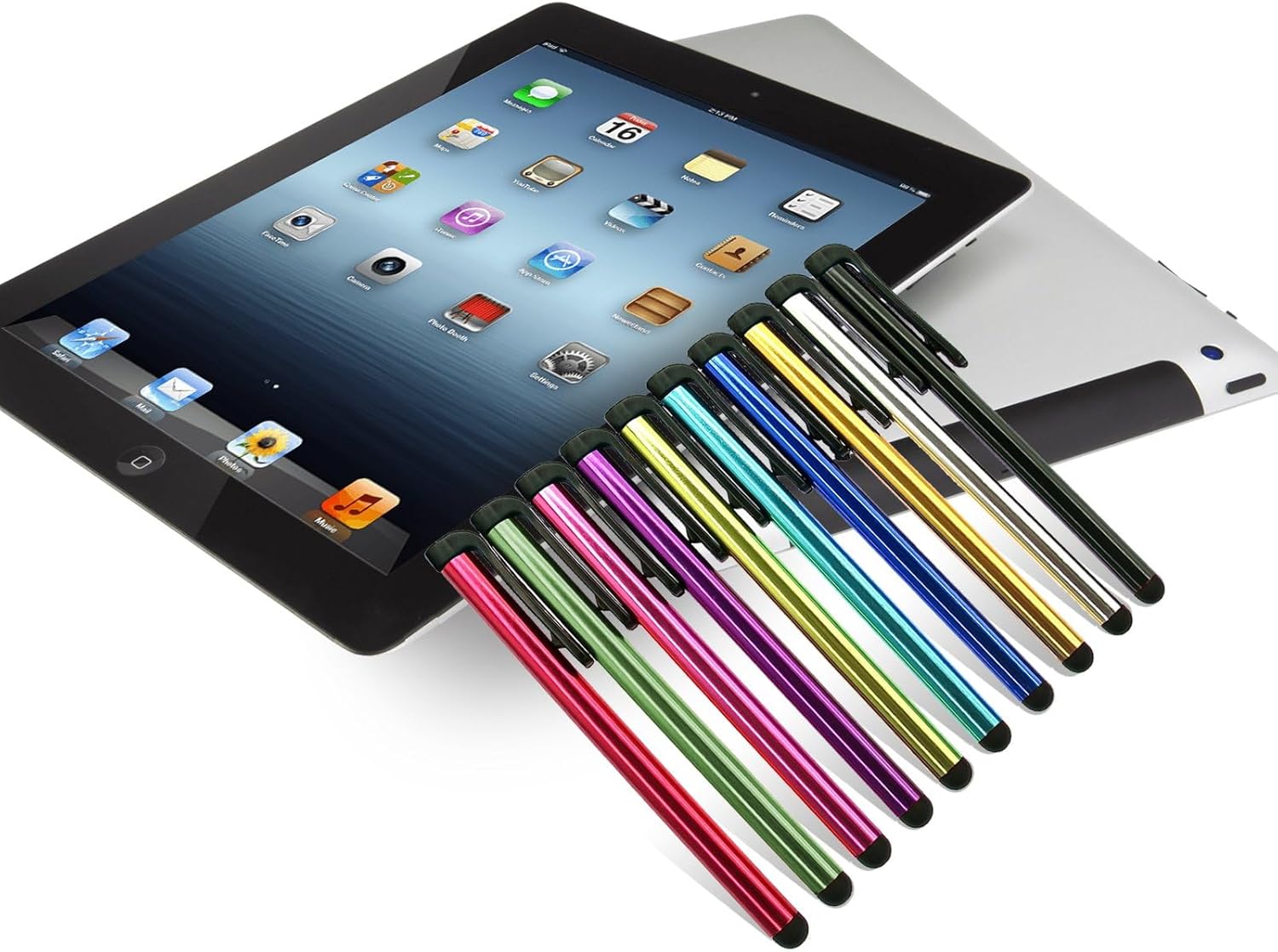 INNOLIFE Metal Stylus Touch Screen Pen Compatible with Apple iPhone 4 4S 5 5S 5C 6 6 Plus iPad Galaxy Tablet Smartphone PDA (50)