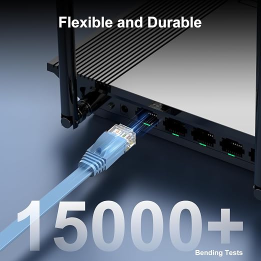Cat 6 Ethernet Cable 5ft Flat Internet Network Cables - Image 6