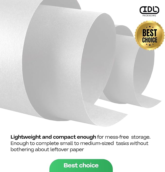 White Kraft Paper Roll 12" x 1200" - Image 7
