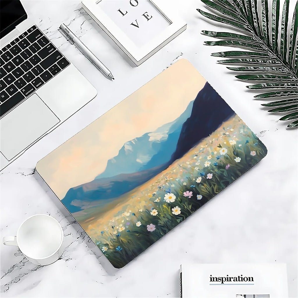 Compatible with MacBook Air 13.3 13.6 Inch Case 2022 2021 2020 2019 Plastic Hard Shell Case Cover,13.6 Air (A2681) M2 2022, Wildflowers and Mountains
