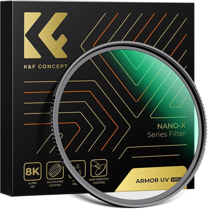 K&F CONCEPT 52mm Explosive-Proof MCUV Lens Protection Filter 28 Multi-Layer by KFCONCEPT