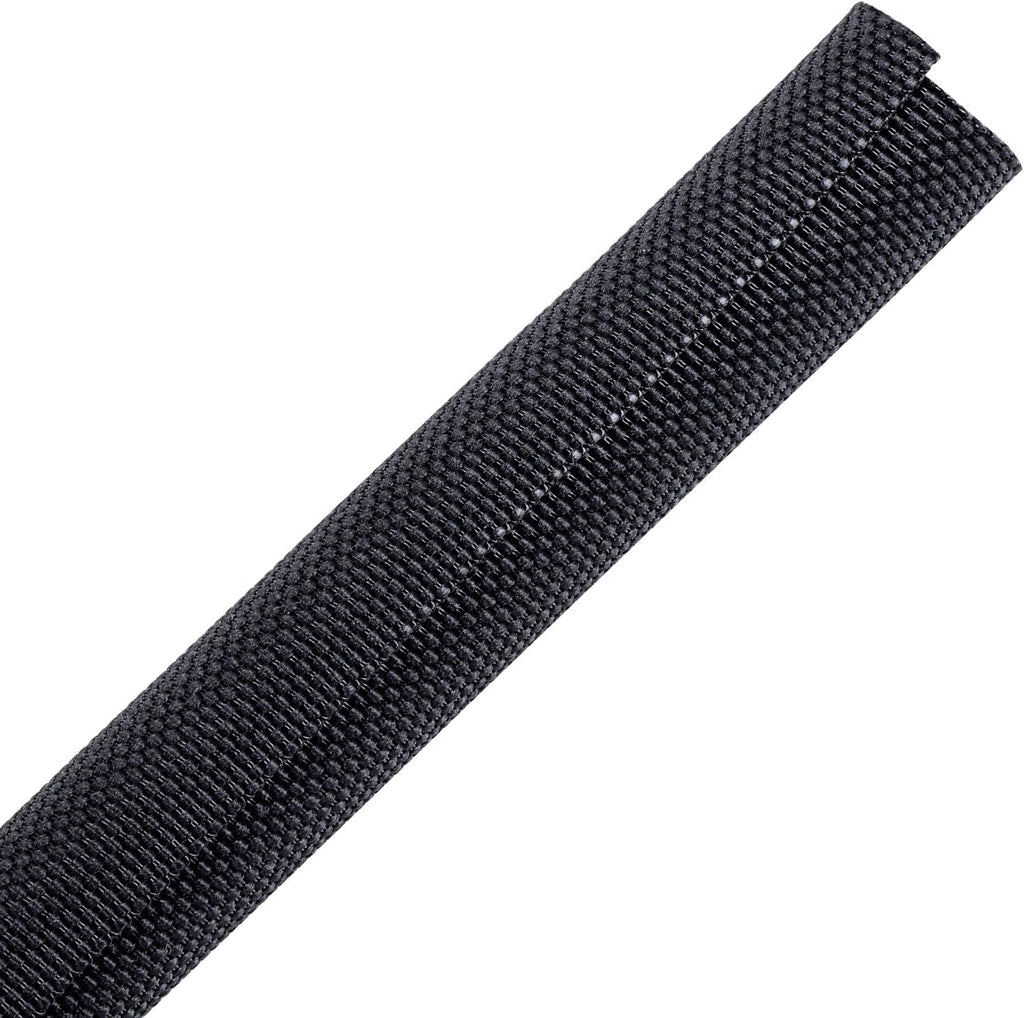 Braided Wire Loom Mesh Woven Black-Split-Sleeving for Automotive Wires/Audio Video Cable/Multi-Cable Strings (1/2" - 54 Feet)