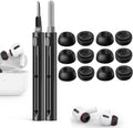 Compatible with AirPods Pro 2nd/1st Generation Memory Foam Replacement Ear Tips,with Noise Reduction Hole & Built-in dust Guard Screen,for USB-C Charging Case with Cleaner kit -Black