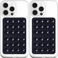 Anteel MAX Silicone Suction Phone Case Adhesive Mount, Upgraded Super Strong Grip, Durable, Easy to Use, Hands-Free Sticky Phone Holder for Selfies, Tiktok Videos, 2.56"x3.94" (BLK&BLK)