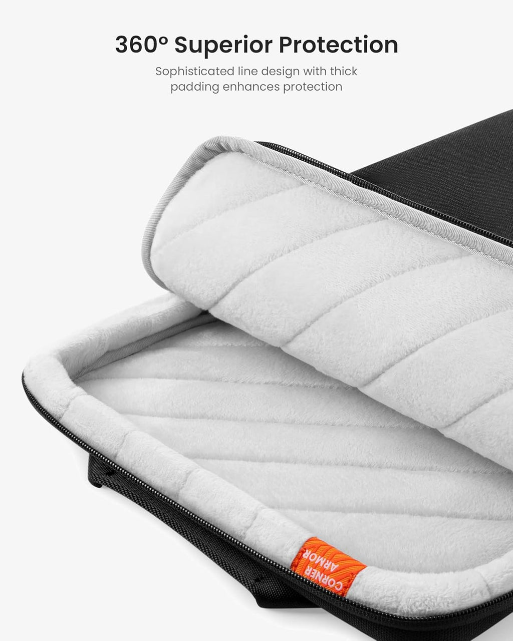 tomtoc 360 Protective Laptop Sleeve Designed for 2025 14-inch MacBook Pro M5/M4/M3/M2 Pro/Max, 13.8'' Surface Laptop AI PC, Water-Resistant Well-Organized Accessory Sleeve Case with Handle