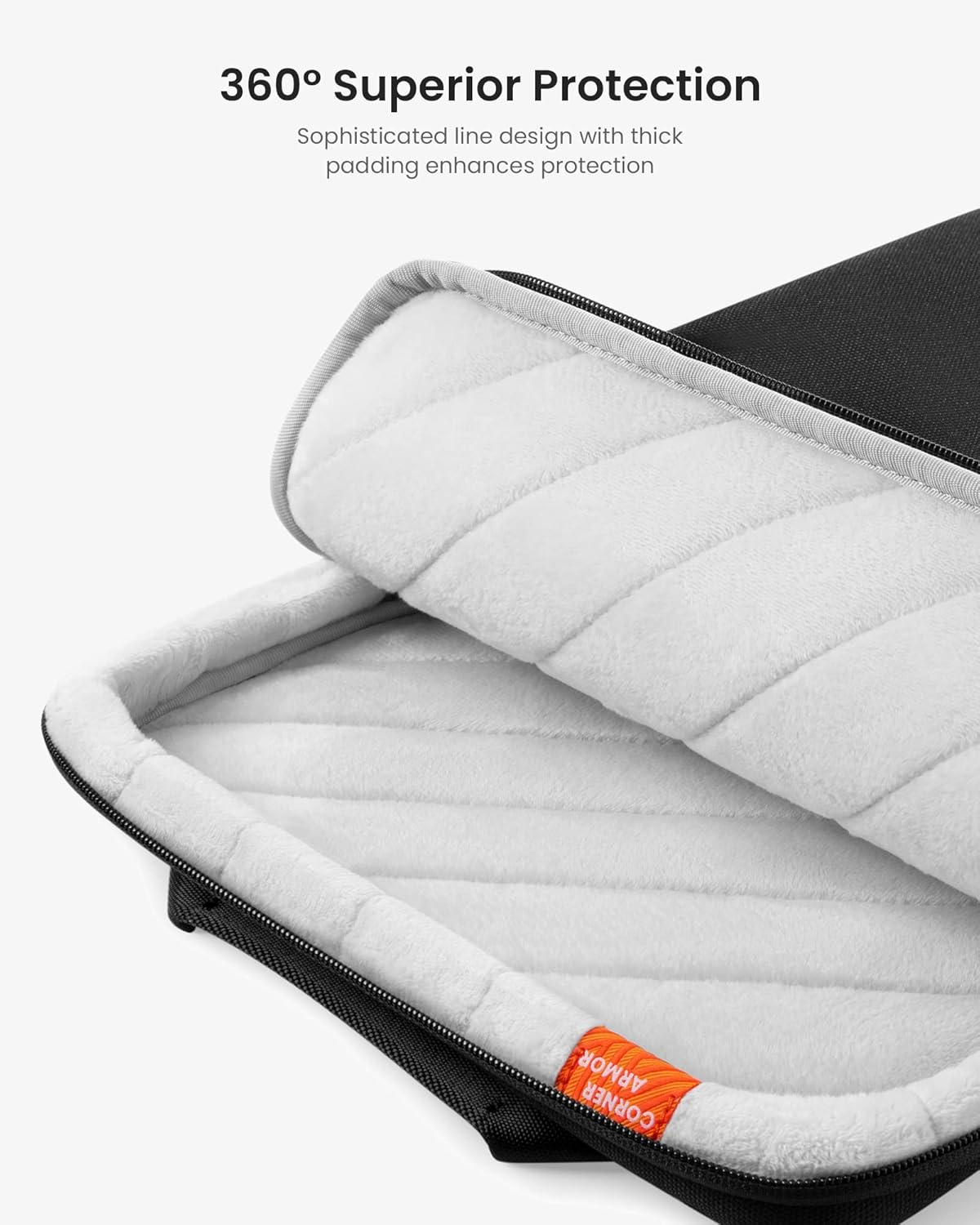 tomtoc 360 Protective Laptop Sleeve Designed for 2025 14-inch MacBook Pro M5/M4/M3/M2 Pro/Max, 13.8'' Surface Laptop AI PC, Water-Resistant Well-Organized Accessory Sleeve Case with Handle