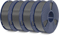 SUNLU PETG Filament 1.75mm 4KG Bundle, Less Stringing and Good Layer Adhesion, Individually Vacuum Packed, 3D Printer Filament 4kg, 1kg per Spool, Pack of 4, 4 Colors, 4 Grey