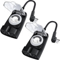 G-ELEK Outdoor Timer Outlet Waterproof, 24 Hour Outdoor Light Timer, Timers for Electrical Outlets, Ideal for Pool Pump, Christmas Lights, Heavy Duty, 2 Grounded Outlets, ETL Listed, 2 Pack