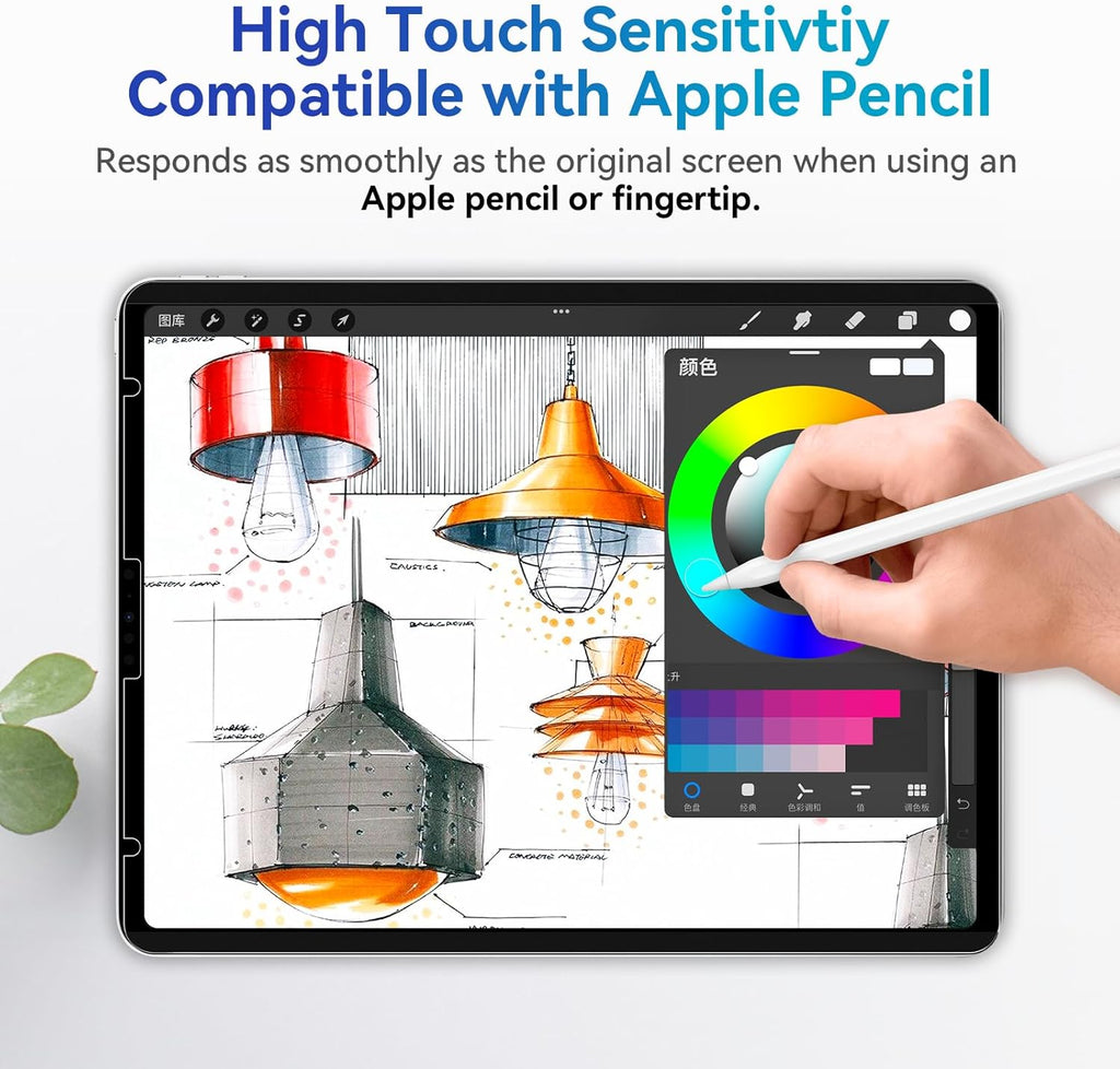 Magnetic Privacy Filter Compatible with iPad Air 6th 13 Inch 2024, Removable Anti Glare Blue Light Privacy Screen Privacy Screen Privacy Screen