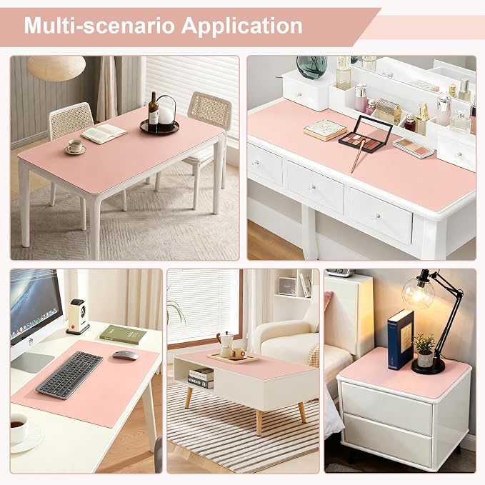 OstepDecor Pink Table Cover Protector 16 x 60 Inch, 1.5mm Thick Plastic Table - Image 3