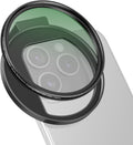 CPL Filter for Phone, 72mm Camera Polarized Lens Polarizing Filter with Metal Cold Shoe Phone Clip Compatible with iPhone 15 14 13 12 11 X XS Plus PRO Max Samsung Galaxy Motorola Pixel