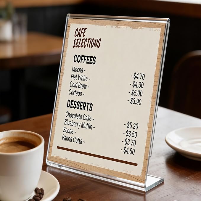 Acrylic Sign Stand Holders - Image 2