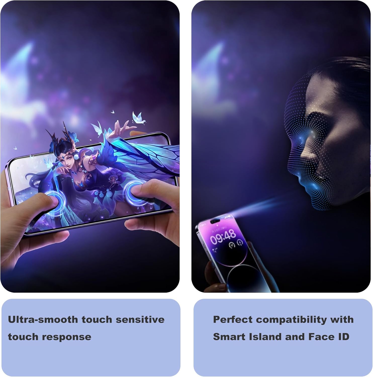 Matte Privacy Screen Protector for iPhone 12Pro and iPhone 12 Screen Protector Anti-Glare, Anti-Spy Tempered Glass Film, Smooth and Responsive Touch Anti-Scratch Glass