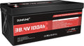 38.4V(36V) 100Ah LiFePO4 Lithium Battery Built-in 200A BMS & 15000 Cycles,3840W Motor Support,High Energy Density,Maintenance-Free for Golf Carts Utility Vehicles RV Backup Power