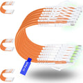 Rapink Patch Cables Cat6/ Cat6a 0.5ft (24 Pack) Slim, Cat6a Ethernet Patch Cable 10G Support, Snagless Cat 6 Patch Cable for Patch Panel to Switch, Flexiable Cat6 Ethernet Cable Orange