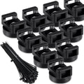 Yookeer 60 Pieces Magnetic Zip Tie Mount Multipurpose Cable Holder Magnets Magnetic Wire Management Bases with Heavy Duty Zip, Mount Nylon Cable Ties in Total (22 mm)