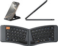 ProtoArc Ergonomic Foldable Keyboard, XK03 Split Folding Bluetooth Keyboard, Ultra Slim, Portable, for iPad, iPhone, Tablet, Laptop, PC - Gray