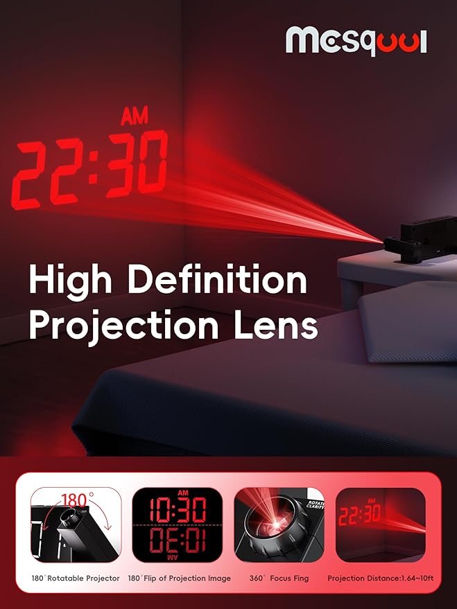 Mesqool Projection Alarm Clock - Image 3