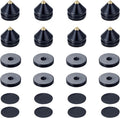 Speaker Spikes Floor Protectors 8pcs, Light Weight Shockproof Speaker Isolation Stand Feet for HiFi Amplifier, Subwoofer, DAC Recorder, Turntable, Cone Base Pad with Adhesive, Black