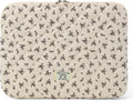 Puffy Laptop Sleeve 13-15.6 Inch Cute Quilted Laptop Protective Case Padded Floral Computer Sleeve for MacBook (A-Black, 11 Inch)