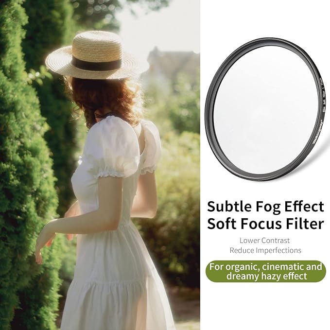 Walking Way 39MM White Pro Mist Diffusion Lens Filter, Dreamy Fog & Soft Glow - Image 2