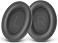 GEVO Replacement Ear Pads for Bose QC45, Ear Cushions for Bose QuietComfort 45 (QC45) & Quiet Comfort SE (QC SE) Headphones, Earpads with Softer Leather Noise Isolation Foam (Gray)